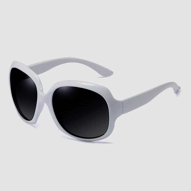 Women's Oversized Polarized Butterfly 'Buffalo Slider' Plastic Sunglasses