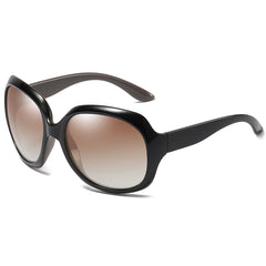 Women's Oversized Polarized Butterfly 'Buffalo Slider' Plastic Sunglasses