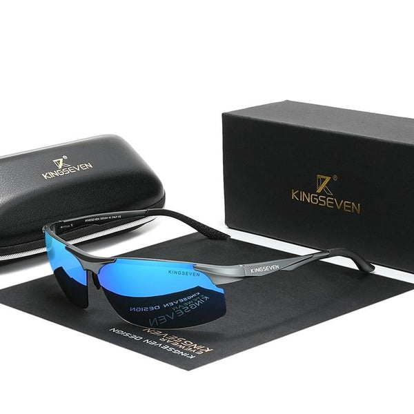 Men's Polarized Oval 'Threshold' Metal Sport Sunglasses