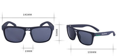 Men's Polarized Square 'Limmy' Plastic Sunglasses