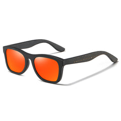 Men's Polarized Square 'Fowler' Wooden Sunglasses