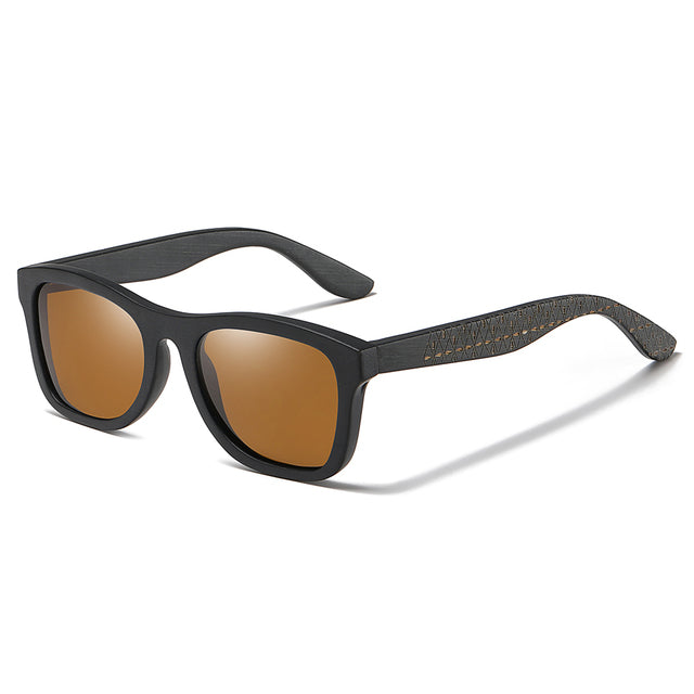 Men's Polarized Square 'Fowler' Wooden Sunglasses