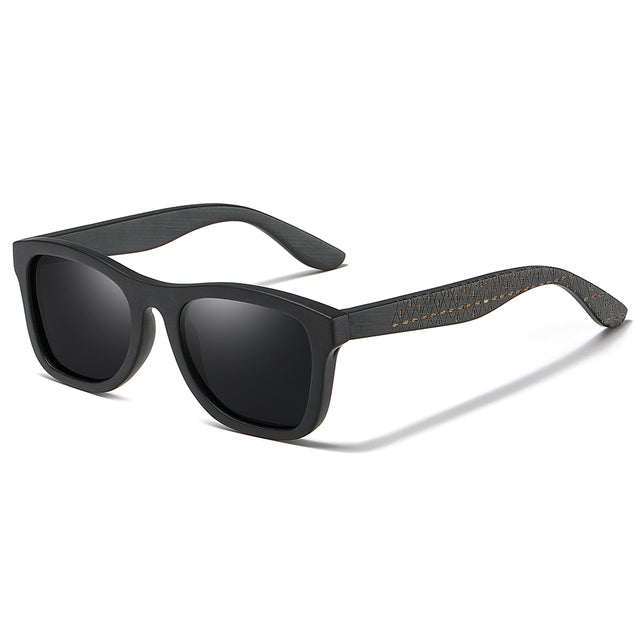 Men's Polarized Square 'Fowler' Wooden Sunglasses