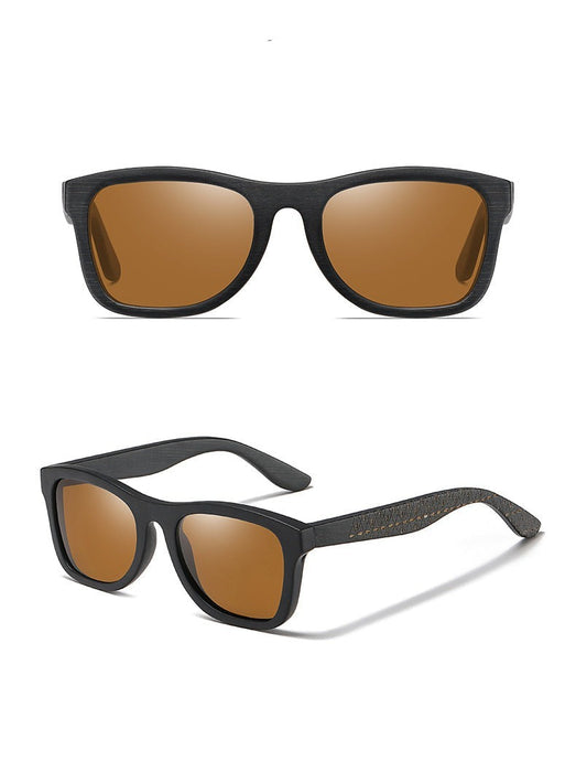 Men's Polarized Square 'Fowler' Wooden Sunglasses