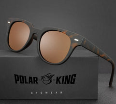 Unisex Polarized Square 'Caelan' Plastic  Sunglasses