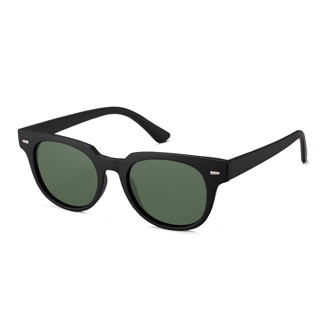 Unisex Polarized Square 'Caelan' Plastic  Sunglasses