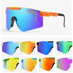 Men's Oversized Rectangle 'Sebatian' Plastic Sports Sunglasses