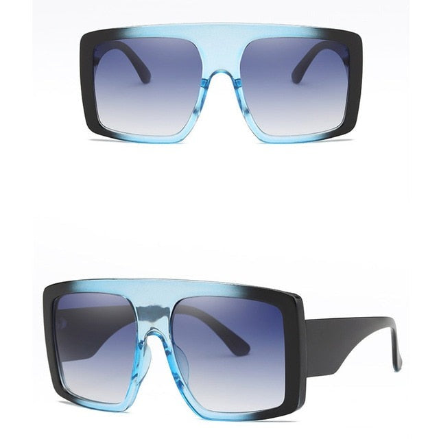 Women's Oversized Square 'Superstar' Plastic Sunglasses