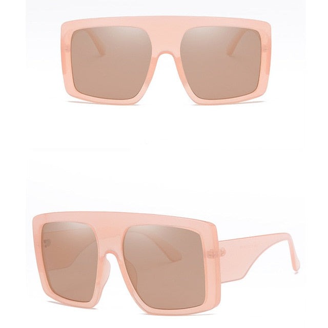 Women's Oversized Square 'Superstar' Plastic Sunglasses