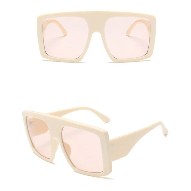 Women's Oversized Square 'Superstar' Plastic Sunglasses