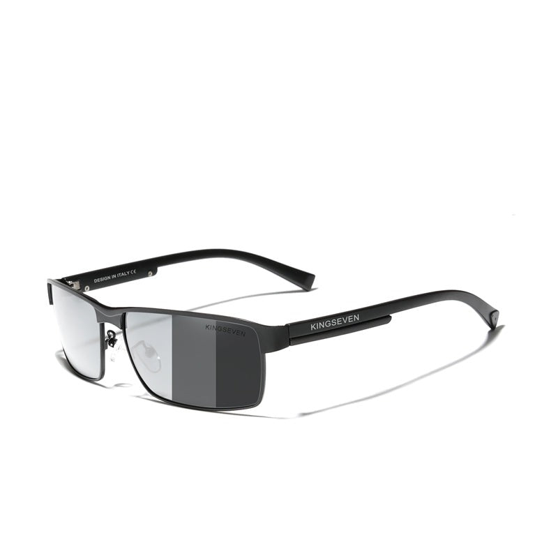 Men's Rectangular Polarized 'Sun Valley' Plastic Sunglasses