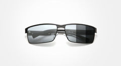 Unisex Square Polarized 'Sun Valley' Plastic Sunglasses