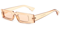 Women's Small Square 'Tiny Gnaw' Plastic Sunglasses