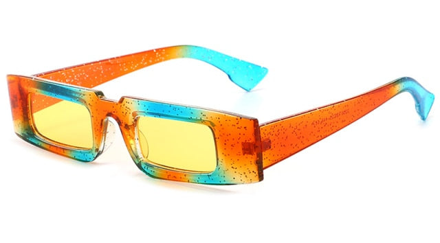 Women's Small Square 'Tiny Gnaw' Plastic Sunglasses