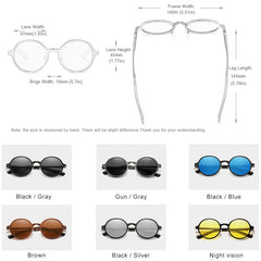 Men's Polarized Round 'Elite 2021' Metal Sunglasses