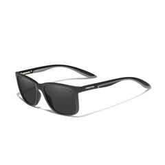 Men's' Rectangular Polarized 'Harlow' Plastic Sunglasses