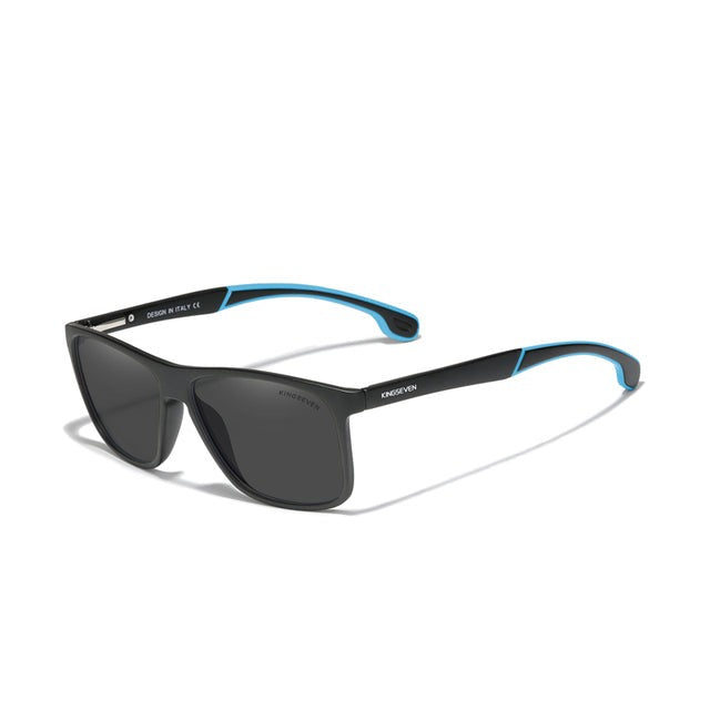 Men's Polarized Sporty Square 'Tyler' Plastic Sunglasses