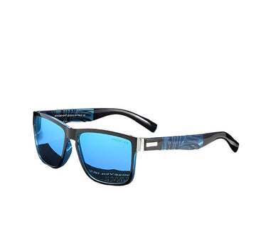 Men's Polarized Square 'Domenico' Plastic Sunglasses