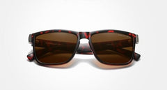 Men's Polarized Square 'Domenico' Plastic Sunglasses