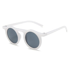 Unisex Vintage Round Resin 'Chunky' Plastic Sunglasses