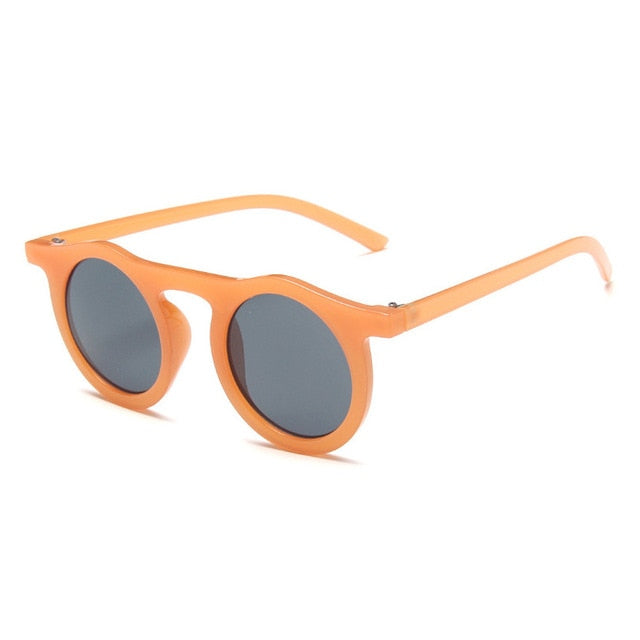 Unisex Vintage Round Resin 'Chunky' Plastic Sunglasses