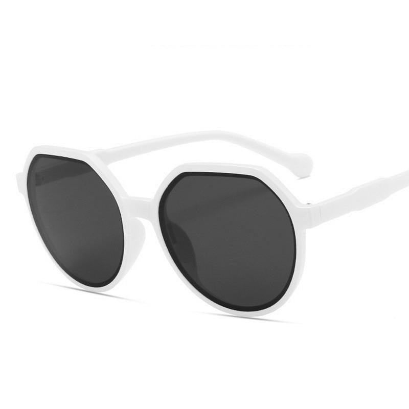 Women's Oversized Round 'Sky Line' Plastic Sunglasses