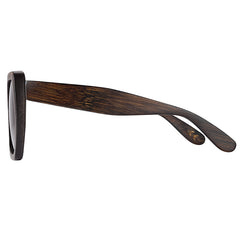 Women's Polarized Butterfly 'Morpho' Bamboo Wood Sunglasses