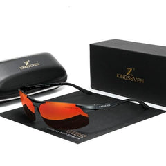 Men's Polarized Oval 'Threshold' Metal Sport Sunglasses