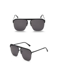 Women's Oversized Square 'Scorpion Night' Metal Sunglasses Sunglasses