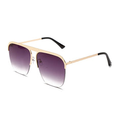 Women's Oversized Square 'Scorpion Night' Metal Sunglasses Sunglasses