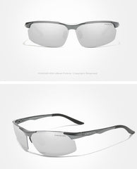 Men's Polarized Oval 'Threshold' Metal Sport Sunglasses