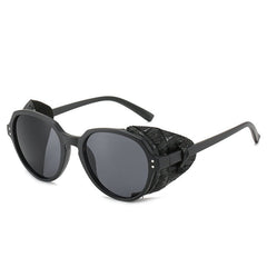 Unisex Punk Oval 'Alpine Style' Plastic Sunglasses