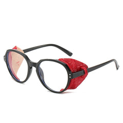 Unisex Punk Oval 'Alpine Style' Plastic Sunglasses