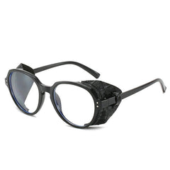 Unisex Punk Oval 'Alpine Style' Plastic Sunglasses