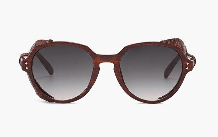 Unisex Punk Oval 'Alpine Style' Plastic Sunglasses