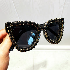 Women's Vintage Cat Eye 'Jelai' Plastic Sunglasses