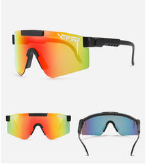 Men's Oversized Rectangle 'Sebatian' Plastic Sports Sunglasses