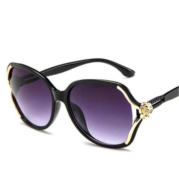 Women's Round Oversized 'Fancy Gal's' Plastic Sunglasses