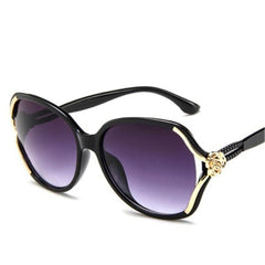 Women's Round Oversized 'Fancy Gal's' Plastic Sunglasses