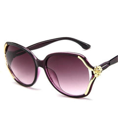 Women's Round Oversized 'Fancy Gal's' Plastic Sunglasses