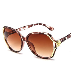 Women's Round Oversized 'Fancy Gal's' Plastic Sunglasses