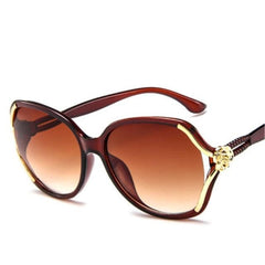 Women's Round Oversized 'Fancy Gal's' Plastic Sunglasses