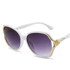 Women's Round Oversized 'Fancy Gal's' Plastic Sunglasses