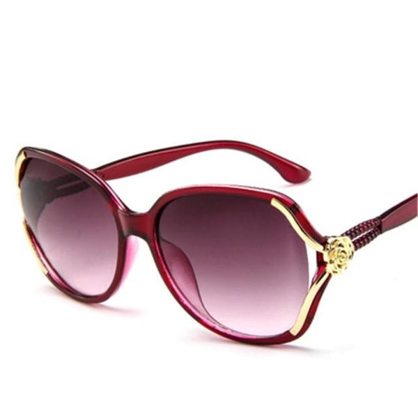 Women's Round Oversized 'Fancy Gal's' Plastic Sunglasses