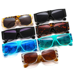 Women's Trend Hexagonal  'Gradients Eyes' Plastic Sunglasses