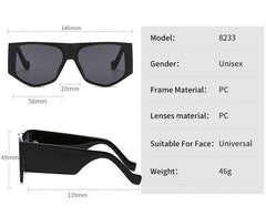 Women's Trend Hexagonal  'Gradients Eyes' Plastic Sunglasses