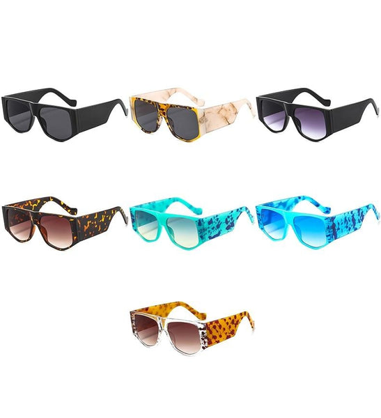 Women's Trend Hexagonal  'Gradients Eyes' Plastic Sunglasses