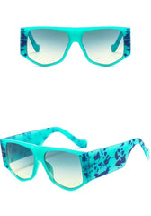 Women's Trend Hexagonal  'Gradients Eyes' Plastic Sunglasses