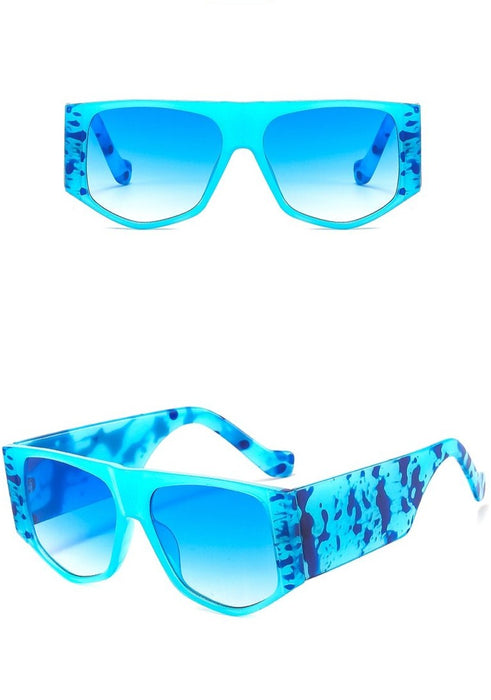 Women's Trend Hexagonal  'Gradients Eyes' Plastic Sunglasses