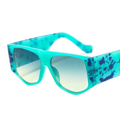 Women's Trend Hexagonal  'Gradients Eyes' Plastic Sunglasses